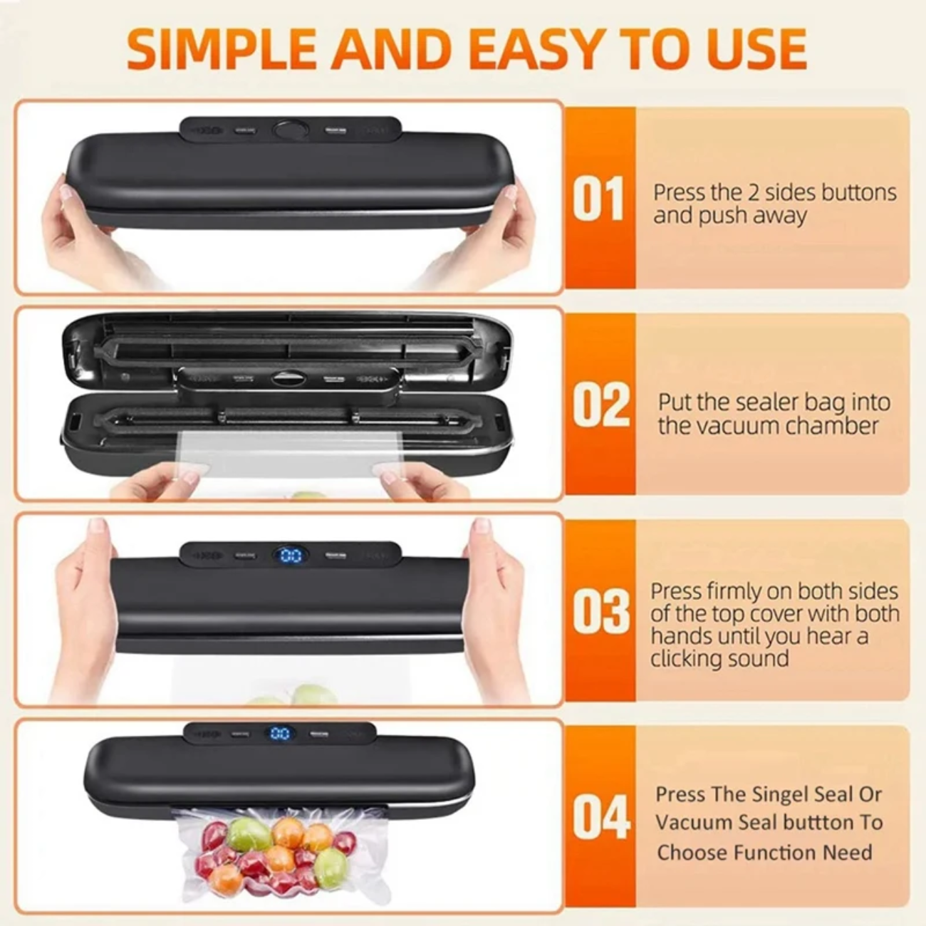 FreshGuard Vacuum Sealer Machine