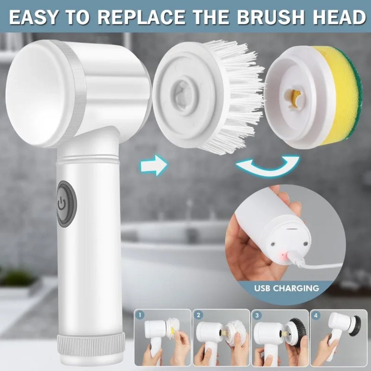 PowerClean Electric Cleaning Brush