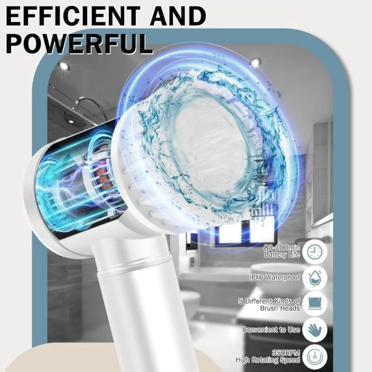 PowerClean Electric Cleaning Brush