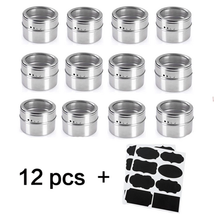 MagneSpice Magnetic Spice Jar Set