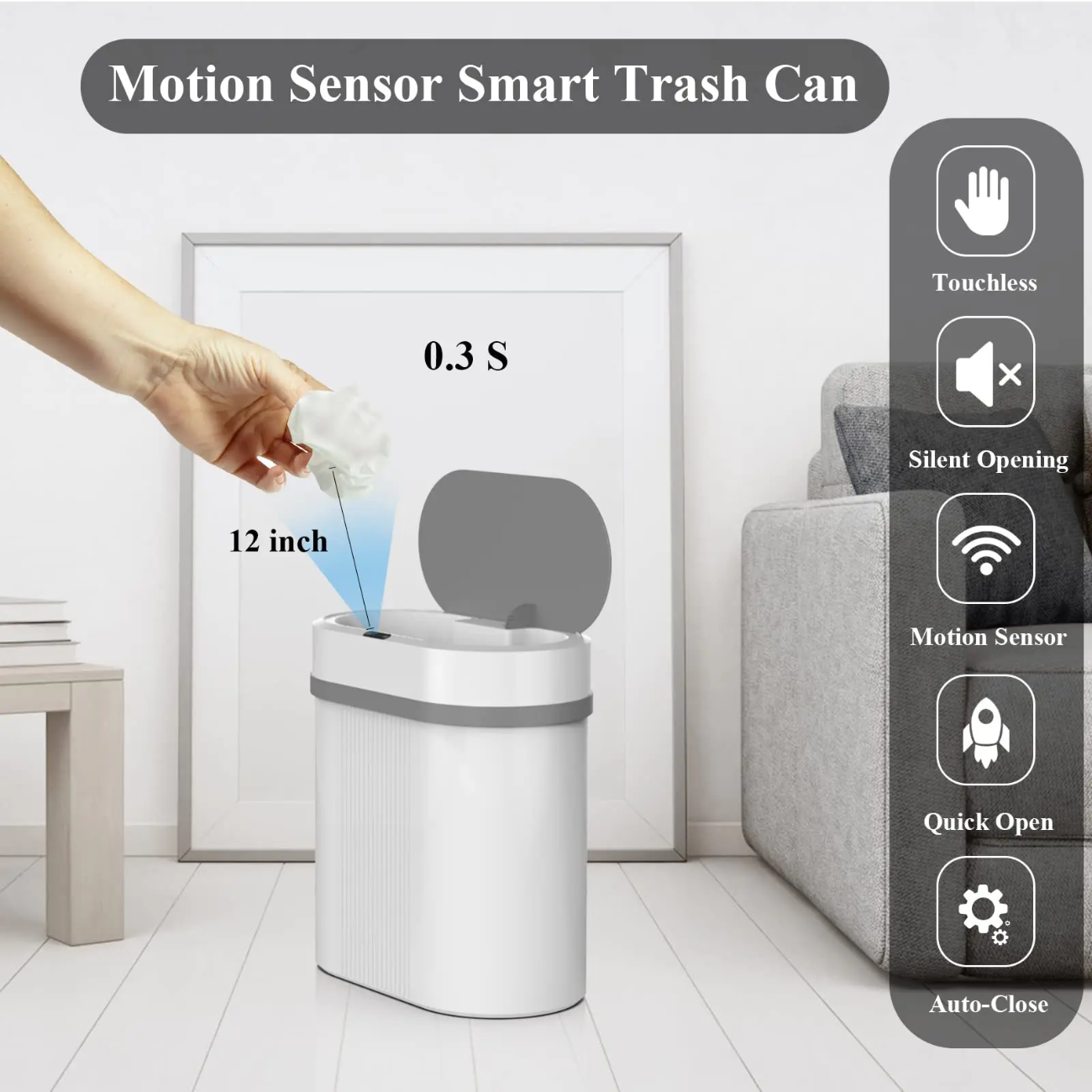 SmartLid Bin - Automatic Small Bin